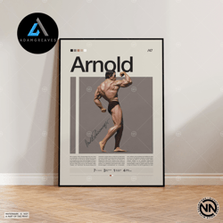 decorative wall art, arnold schwarzenegger canvas, bodybuilding canvas, sports canvas, motivational canvas, gym decor, f