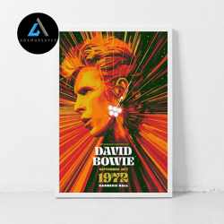 decorative wall art, david bowie music canvas rock band concert gig vintage print wall art decor canvas canvas