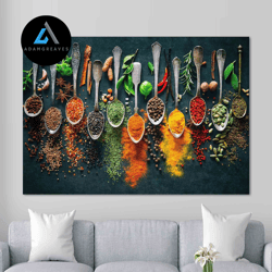 decorative wall art, kitchen wall art kitchen canvas wall art kitchen prints kitchen artwork herbs spices