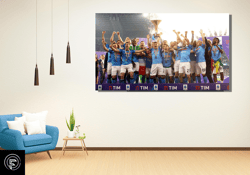 napoli championship poster print art, football wall art decor, stadium wall decor, game sport room wall decor art print,