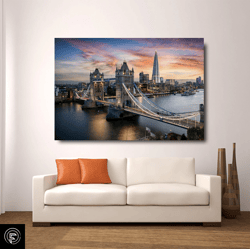 london tower bridge canvas print, london tower bridge wall art, london print art,tower bridge poster, tower bridge home