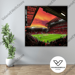 decorative wall art, anfield stadium postercanvas wall art, liverpool fan gift, anfield poster print art, liverpool anfi