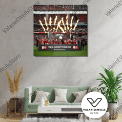 decorative wall art, arsenal community shield winner poster print art, football wall art decor, stadium wall decor, game