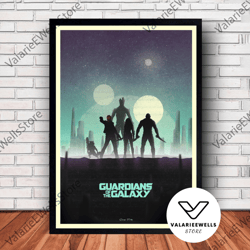 decorative wall art, decorate the living room, bedroom and workplace, guardians of the galaxy movie poster canvas wall a