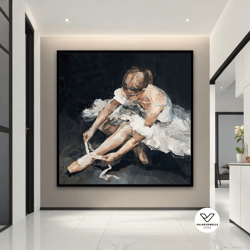 ballerina canvas print art, ballerina fine art print, ballerina canvas painting, artistic dance canvas decorative wall a