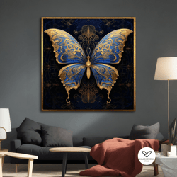 butterfly canvas painting, butterfly picture, butterfly painting, framed butterfly canvas painting