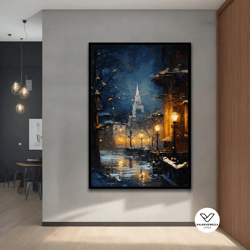 city,landscape oil canvas, contemporary art, decorative wall art for home and office, modern, natural, vivid decor ideas