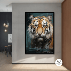 tiger canvas, tiger canvas decorative wall art, with different frame options for your home and office modern decor ideas