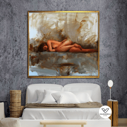 body decorative wall art, woman body naked wall decor, nude female decorative wall art, above bed wall decor,canvas desi