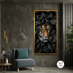 tiger decorative wall art, tiger canvas art, animal decorative wall art, canvas decorative wall art, modern decorative w
