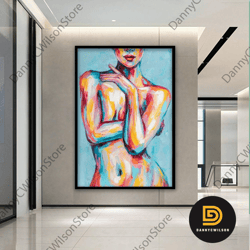 sensual framed canvas, couples wall art, pop art canvas, petting wall art, canvas for bedroom, naked canvas, framed read