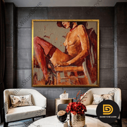 sensual art print, sexy lady canvas, erotic wall art, naked girl canvas, erotic nude print, erotic nudity wall art, sexy