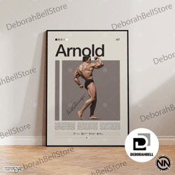 arnold schwarzenegger canvas, bodybuilding canvas, sports canvas, motivational canvas, gym decor, fitness canvas, man ca