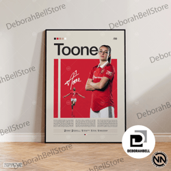 ella toone canvas, manchester united canvas, soccer gifts, sports canvas, football player canvas, soccer wall art, sport