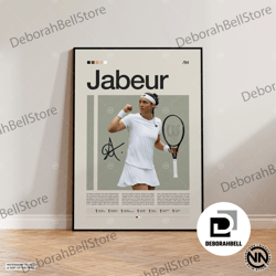 ons jabeur canvas, tennis canvas, motivational canvas, sports canvas, modern sports art, tennis gifts, minimalist canvas