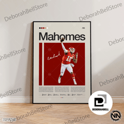 patrick mahomes canvas, kansas city chief canvas, nfl canvas, sports canvas, football canvas, nfl wall art, sports bedro