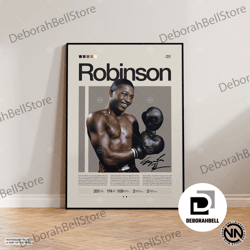 sugar ray robinson canvas, boxing canvas, sports canvas, boxing wall art, mid-century modern, motivational canvas, sport