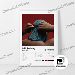 still striving-asap ferg album canvas, music canvas, custom canvas, hd print wall decor canvas canvas, framed canvas rea