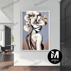 beutiful woman modern canvas, modern painting, wall art, modern canvas, abstract art, canvas art, decor for gift, woman