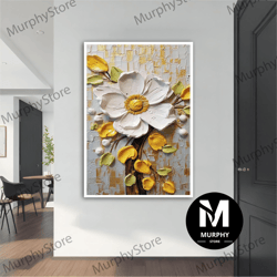 flower canvas art, flower wall art, wall art, canvas art, framed canvas art, modern flower wall art, flower canvas print
