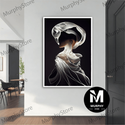 surreal woman modern canvas, modern painting, wall art, modern canvas, abstract art, canvas art, decor for gift, woman p