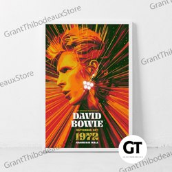 decorative wall art, decorate the living room, bedroom and workplace, david bowie music canvas rock band concert gig vin