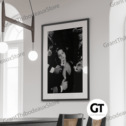decorative wall art, decorate the living room, bedroom and workplace, lana del rey smoking canvas, black and white, femi