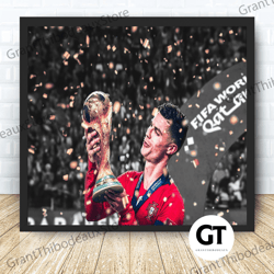 decorative wall art, decorate the living room, bedroom and workplace, ronaldo football canvas canvas wall art family dec