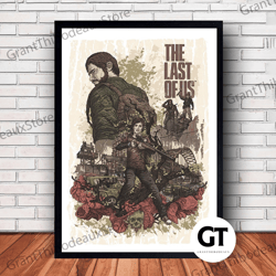 decorative wall art, decorate the living room, bedroom and workplace, the last of us game canvas canvas wall art family