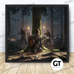 decorative wall art, decorate the living room, bedroom and workplace, the last of us game canvas canvas wall art family