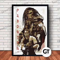 decorative wall art, decorate the living room, bedroom and workplace, the predator monster movie canvas canvas wall art