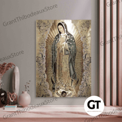 decorative wall art, decorate the living room, bedroom and workplace, wall art  the virgin of guadalupe, our lady of gua