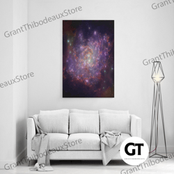 beautiful red and purple galaxy, telescope space art, framed decorative wall art, wall decor, cool wall art