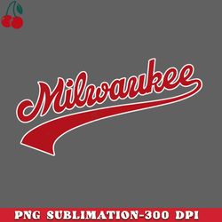 Milwaukee Retro Sports Athletic Style Design PNG Download