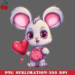 pink baby bunny with balloon png download