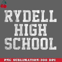 rydell high school   vintage look design png download