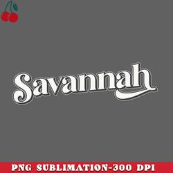 savannah  retro typography design png download