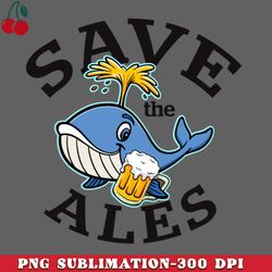 save the ales drinking whale png download