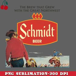 schmidt beer retro defunct cowboy nature scene png download