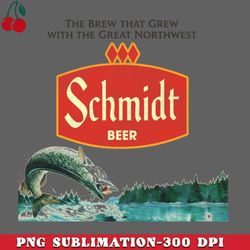 schmidt beer retro defunct fishing nature scene png download