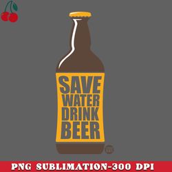 save water drink beer png download