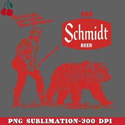 schmidt grizzly man retro defunct beer png download
