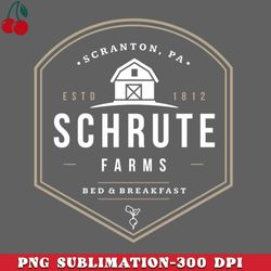 schrute farms  bed  breakfast  modern vintage logo png download