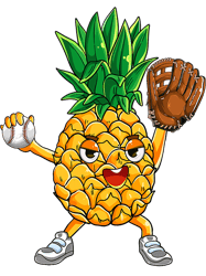 baseball lover pineapple baseball catcher pitcher summer vacation baseball