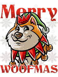 Dog Akita Merry Woofmas Akita Inu Elf Dog Christmas Dogs Elves 32