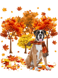 boxer its fall yall cute boxer autumn tree fall leaves 2 boxers dog