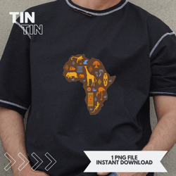 africa african continent giraffe elephant animal graphic