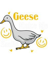 geese make me smile cute goose bird nature png t-shirt