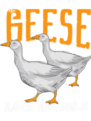 geese make me smile cute wildlife goose png t-shirt