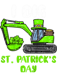 kids kids boys i dig st patricks day crane truck construction png t-shirt